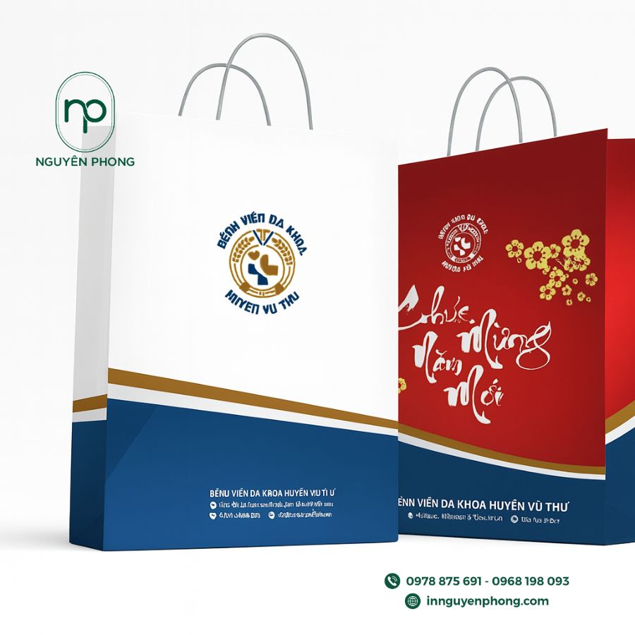 In túi giấy bệnh viện,phòng khám
